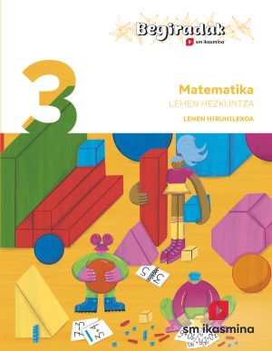 Portada del producto:  DA. Matematika. 3 Lehen Hezkuntza. Hiruhilekoa. Begiradak