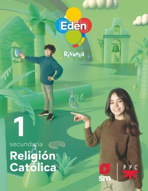 Portada del producto:  DA. Religión católica. 1 ESO Edén. Revuela