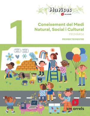 Portada del producto:  DA.  Coneixement del Medi Natural, Social i Cultural. 1 Primària. Trimestres. Matisos. Arrels