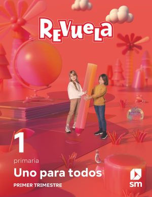 Portada del producto:  DA. Método globalizado. Uno para todos. 1 Trimestre. 1 Primaria. Revuela