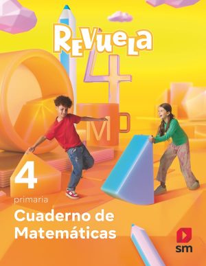Portada del producto:  Cuaderno de Matemáticas. 4 Primaria. Revuela