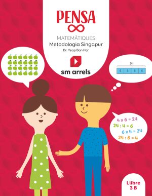Portada del producto:  Llibre. Pensa infinit. Matemàtiques. Metodología Singapur. 3 Primària. Arrels