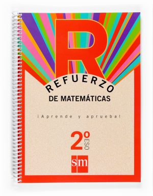 Portada del producto:  Refuerzo de matemáticas. ¡Aprende y aprueba! 2 ESO