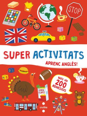 Portada del producto:  Superactivitats amb adhesius. Aprenc anglès!