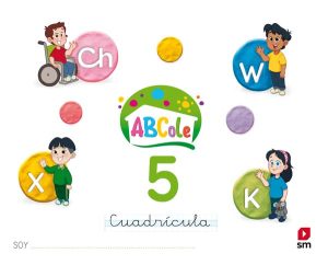 Portada del producto:  Cuaderno de lectoescritura 5, Cuadrícula. ABCole 18